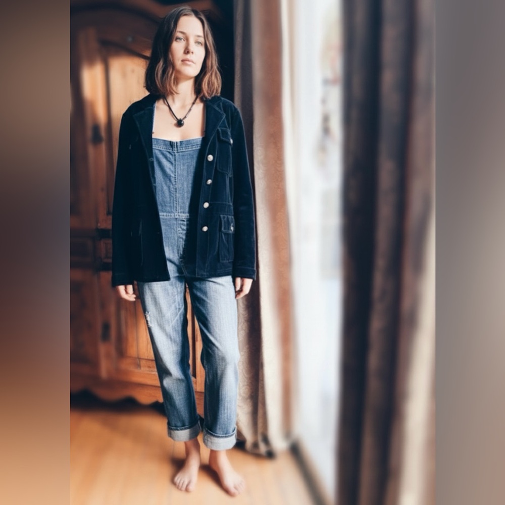 WHBM Velvet Safari Jacket